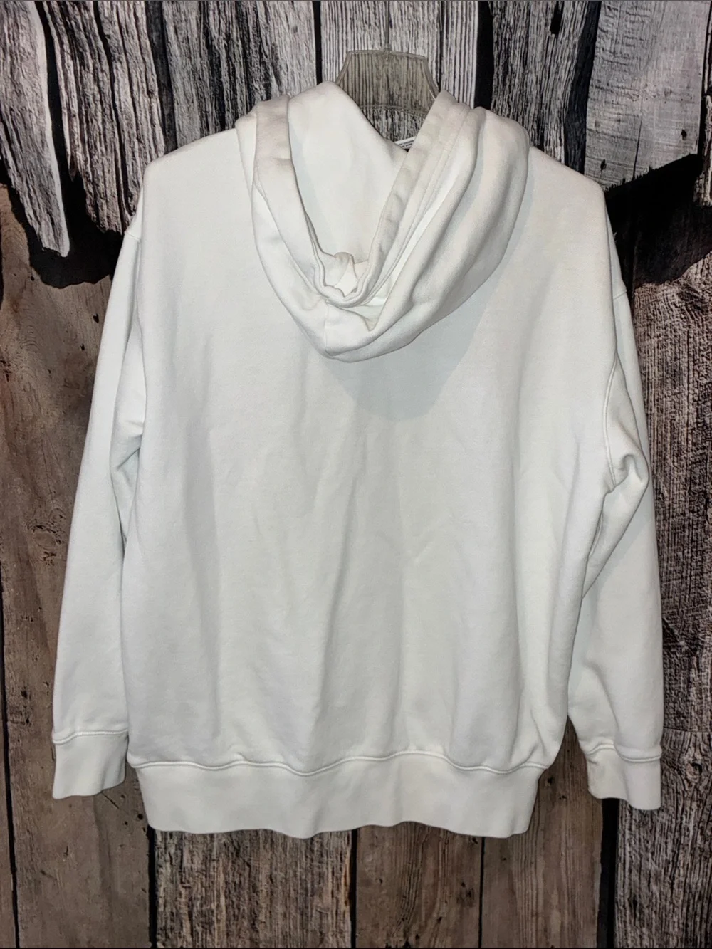 Nike Hoodie, White w/Brown Swoosh, Size S, Unisex